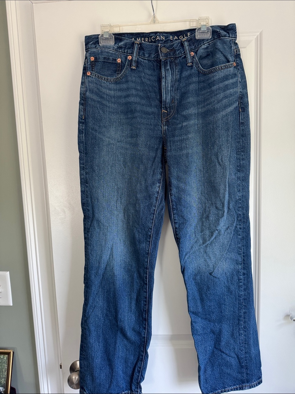 American Eagle Outfitters Indigo Straight-Leg Jeans